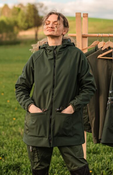 Garden Softshell Jacket (with hood, rain and wind resistant)